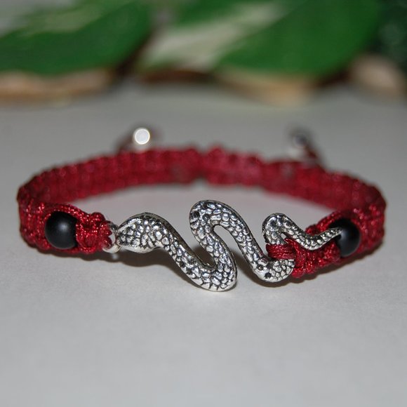 Cobra Bracelet,Cobra Jewelry,Cobra String Bracelet,Snake Bracelet,Men,Women - Picture 2 of 3